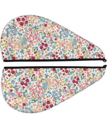 Hair Towel Wrap - Quick Drying Turban with Button | Trendy Floral Design for Easy Hair Care - Buy Online on GoSupps.com