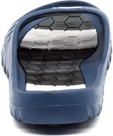 Lekann Men's Flip Flops - Lightweight Bathing Shoes & Indoor Slippers | Outdoor Beach Slides | Dark Blue | Size 45 EU - Buy Online on GoSupps.com