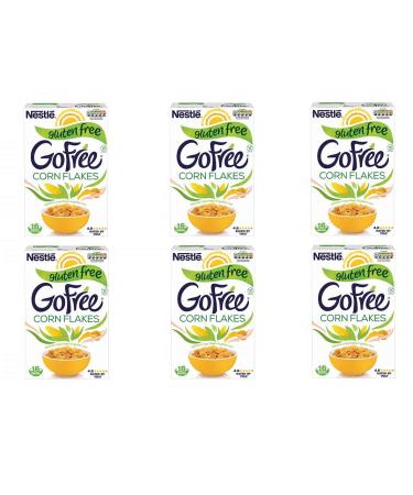 6x Nestl GO Free Corn Flakes glutenfree corn flakes cereal milk & yogurt 375g