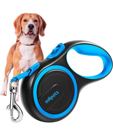 Edipets dog leash extendable inserable 3 5 and 8 meters flexible band for legal and walks dog leash rolleine flexileine retractable (blue 8 meters) blue 8 meters - Buy Online on GoSupps.com