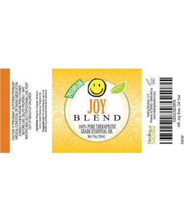 Healing Solutions Joy Blend Essential Oil - 100% Pure Therapeutic Grade - 30ml - Aromatherapy for Happiness & Well-Being - Buy Online on GoSupps.com