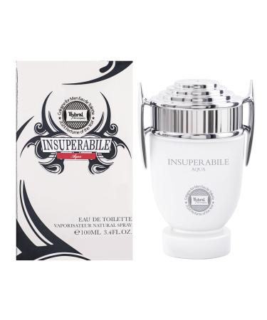 Hybrid & Company Courageous Pour Homme Aqua For Men Eau De Parfum Insuperablile Natural Spray 3.4 Fl Oz Courageous Pour Homme Aqua 3.4 Fl Oz (Pack of 1)