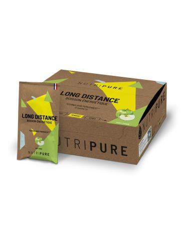 Nutripure | Boisson nerg tique Long Distance | Endurance R cup ration Confort Digestif | Maltodextrine Fructose BCAA Vitamines lectrolytes | Go t Pomme | 40gr x 12