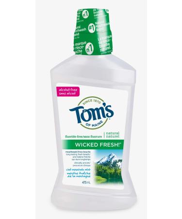Tom's of Maine Long Lasting Wicked Fresh Mouthwash-Cool Mountain Mint-16  oz