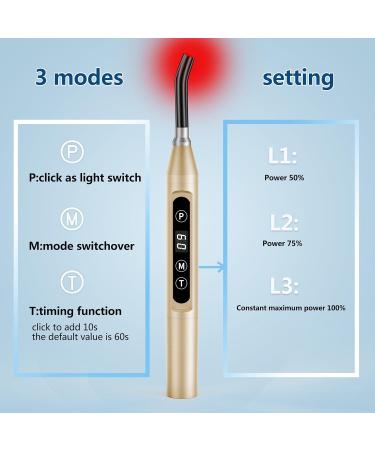 Farmlite Red Light Therapy Cold Sore Treatment Device for Lips - Fever, Blister, and Red Cold Sore Relief - Mouth/Nose Gold - Buy Online on GoSupps.com