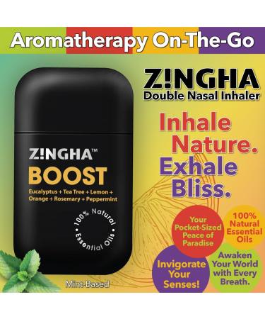 Double Holes Aromatherapy Stick - Essential Oil Nasal Inhaler for Tension Relief & Focus Boost | Minty Essence Oil Mix 4pk - Shop Internationally - Buy Online on GoSupps.com