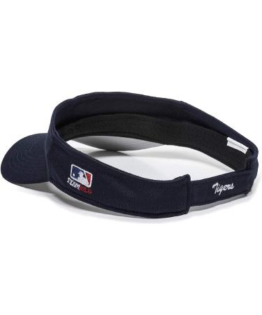OC Sports Detroit Tigers Mesh Sun Visor Cap - Navy Blue/White D Logo, Adjustable Adult Men's - Buy Online on GoSupps.com