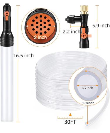 Enomol 30ft Gravel Vacuum Aquarium Water Changer | Fish Tank Cleaning Tool & Siphon Pump - Buy Online on GoSupps.com
