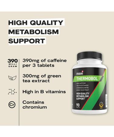 MaxiNutrition Thermobol Metabolism Supplement - Lean Muscle Support with Chromium, Biotin, Green Tea Extract & Caffeine - 90 Tablets - Buy Online on GoSupps.com