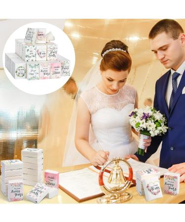 100 Wedding Tissues Pack for Guests - Individually Packed Facial Tissues for Happy Tears - Bulk Travel Pocket Tissues for Wedding, Birthday, and Daily Use - Buy Online on GoSupps.com