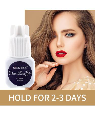 Professional-Grade 5ml Black Cluster Lash Glue - Long-Lasting, Waterproof, Low Irritation Individual Lash Adhesive for DIY Eyelash Extensions - Buy Online on GoSupps.com