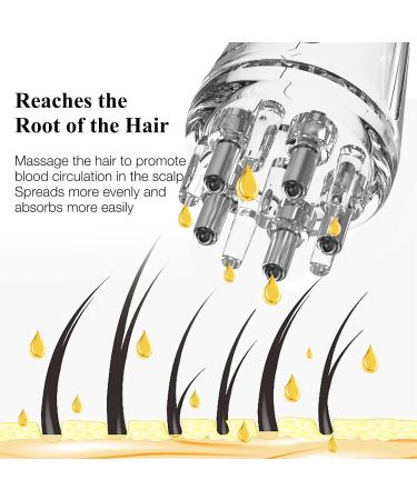 Scalp Applicator Comb - Hair Oil & Serum Applicator Bottle for Travel - Perfect for Home Use (White - Buy Online on GoSupps.com