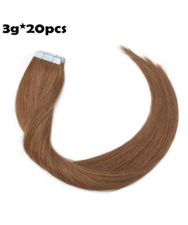 Buy SEGO TAPE Extensions - 100% Remy Human Hair Adhesive Tape - 20 Tresses 60g Light Brown #6 (30cm) - Premium Quality Hair Extensions for International Shipping - Buy Online on GoSupps.com