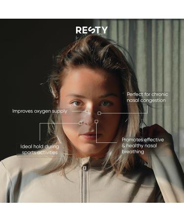 Resty Nasal Strips - Improved Breathing & Anti-Snoring Solution (36 Transparent Plasters) for Sleep Sports & Daily Use - Buy Online on GoSupps.com