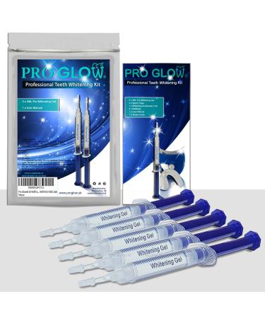 Pro Glow 5X Refill Gel Tubes Teeth Whitening Gel Refill Kit (15ML Gel)