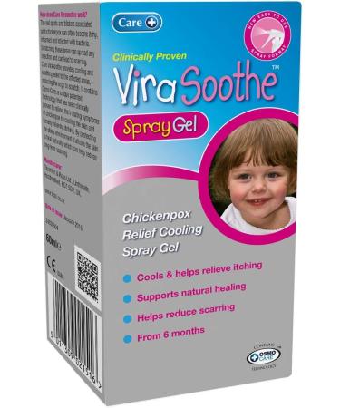 Care ViraSoothe Chickenpox Relief Cooling Spray Gel 60ml - Soothing Skin Relief (Pack of 1) - Buy Online on GoSupps.com