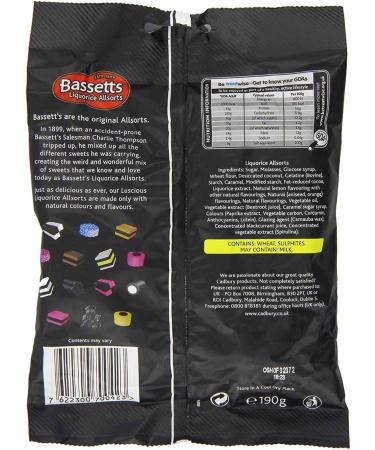 Maynards Bassetts Liquorice Allsorts 190g - Buy Online on GoSupps.com