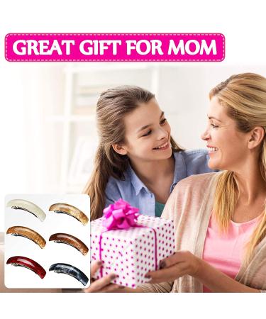 6 Classic Hair Barrettes for Women - Vintage French Clips & Accessories in 6 Colors - Buy Online on GoSupps.com