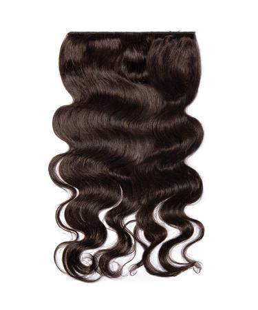 Clip In Curly Extensions - 55cm Remy Real Hair #2 Dark Brown 100g Tress with 5 Clips - Buy Online on GoSupps.com