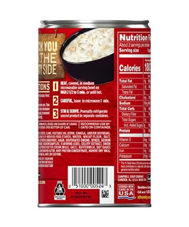 Campbell's Chunky New England Clam Chowder 18.8 oz - 3 Pack - Buy Online on GoSupps.com