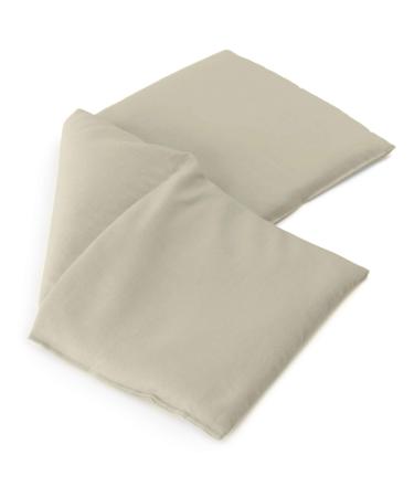 Spelt pillow 50x20cm large 3-chamber raw white - grain pillow spelt grain - heat pillow and cold pillow (20x50 cm)