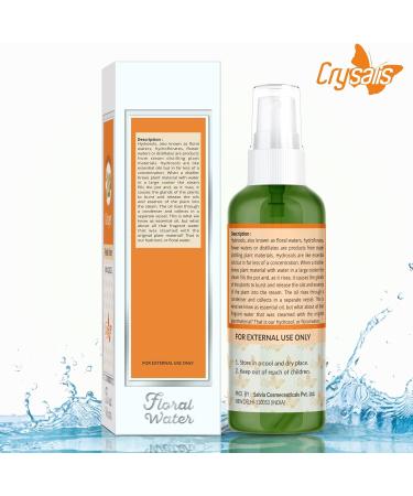 Crysalis Ginger Floral Water - 100ml | Pure Zingiber Officinale for Skin & Hair | International Shipping Available - Buy Online on GoSupps.com