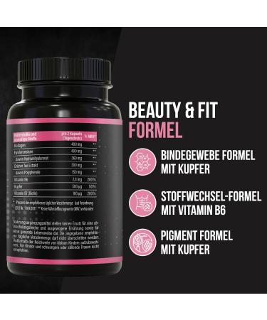 LADY BRNR - BeautyFit Metabolism Formula | Vitamin B6 Collagen Hyaluronic Acid & Biotin | 120 Capsules for Optimal Health - Buy Online on GoSupps.com