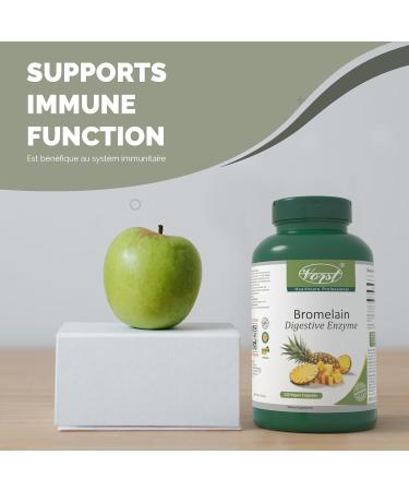 VORST Bromelain 500mg 2400 GDU/g 3 x 120 Vegan Capsules | Digestive Enzyme for Women and Men | Pineapple Extract for Inflammation & Eye Health | Powder Pills | 3 Bottles 360 count (Pack of 1) - Buy Online on GoSupps.com