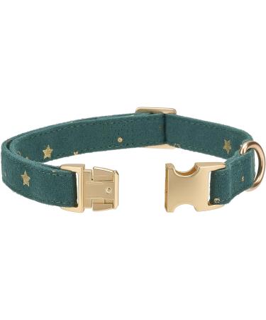 Yudote Soft Dog Collar for Small Dogs | Cotton Mixed Fabric Sensitive Skin Friendly | British Racing Green (1-Pack) - Buy Online on GoSupps.com