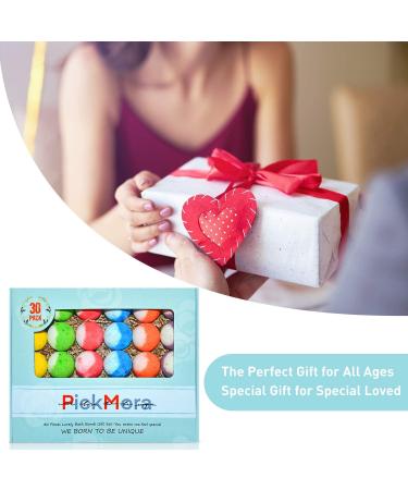 30 Pcs Natural Organic Mini Bath Bomb Gift Set - Handmade with Rich Fizz - Perfect Birthday or Mother's Day Gift for Kids, Women, and Men - Buy Online on GoSupps.com