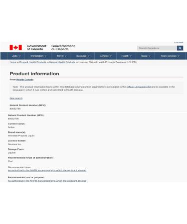 Nources Brazil Green Wild Bee Propolis No-Alcoholic Extraction - Buy Online on GoSupps.com