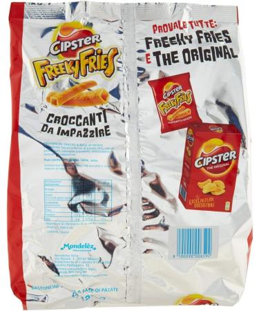  Italian Gourmet E.R. Cipster Freeky Fries Potato Chips Unique Crunchy Shape to Go Crazy 3 x 125g + Italian Gourmet Polpa 400g - Buy Online on GoSupps.com