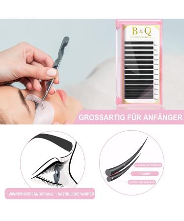 Premium Single Eyelashes 1:1 Technology - C Curl & D Curl Extensions (8-15mm) | 9mm C-0.20 Individual Eyelash Extensions - Buy Online on GoSupps.com