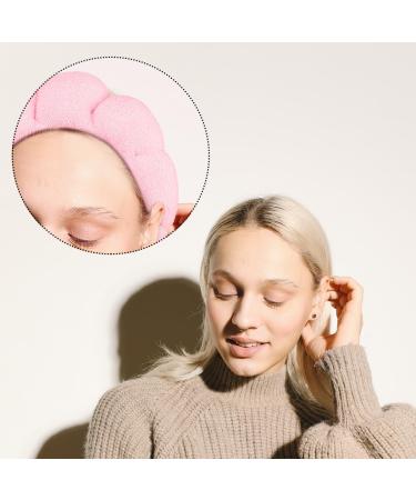 Makeup Headband - GLADFRESIT - Spa Headband for Women Puffy Sponge Skincare Headband Terry Towel Cloth Fabric Head Band for Skincare Face Washing Makeup Removal Shower Facial Mask(Pink) - Buy Online on GoSupps.com