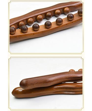 Energy-Saving Wooden Gua Sha Stick Set - 2-Piece Sturdy Wooden Scraping Tool for Cellulite Reduction & Skin Care - Buy Online on GoSupps.com