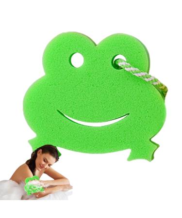 Body Wash Sponge Animal Shape Shower Scrubber Bathing Sponge Cartoon Scrubber for Body Wash Cleaning Bathing Accessories Frog