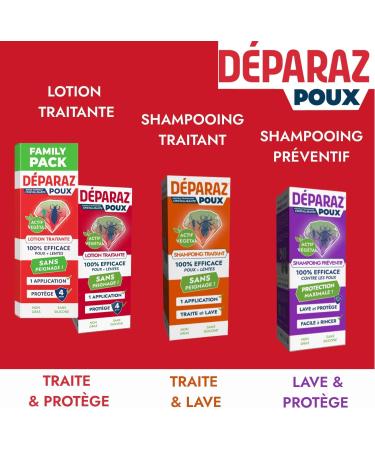 Poux Pack Multiformule Anti-Poux : Lotion + Shampooing Pr ventif | Traitement & Protection - 100% Efficace en 1 Application | Sans Peignage | Lot de 2 produits - Buy Online on GoSupps.com
