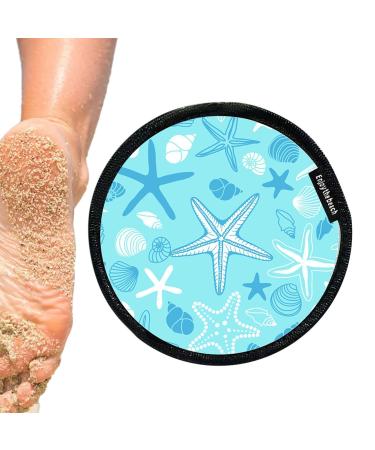 Sand Removal Bag Portable Waterproof Sand Remover Brush Soft Reusable Surf Feet Removal Accessories Beach Powder Cleaner Pouch for Skin Usable Sturdy 12cm 1 unit (Lot de 1)