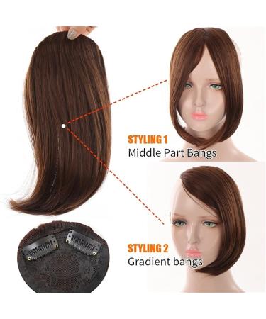 Bangs Hair Clip Synthetic Bangs Hair Clip in Extensions Middle Part Natural Fringe Bangs Clip in Bangs One Piece Gradient Bangs Hairpiece for Women Bangs Clip in Hair (Color : 923-103) - Buy Online on GoSupps.com