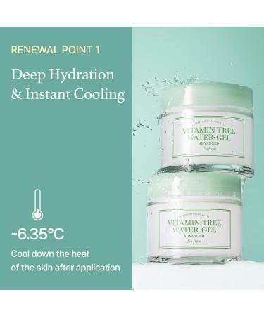 Vitamin Tree Water Gel 75g - Korean Moisturizer with Niacinamide Panthenol & Vitamin C - Hydrating & Soothing Skin Care - Buy Online on GoSupps.com