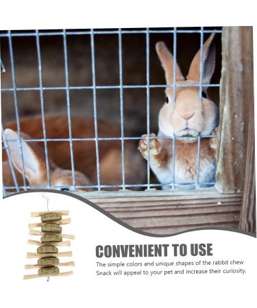BUGUUYO Pet Chewing Playthings Oral Chew Wooden Rabbit Chew Snack Guinea Pig Chew Snack - Buy Online on GoSupps.com