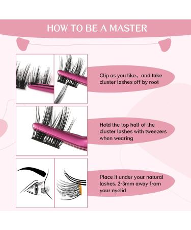 Curl Cheery Lash Clusters 72 Pcs | DIY Lash Extensions 10-16mm | Volume Wispy Individual Eyelash Clusters | Reusable & Soft | C-Curl - Buy Online on GoSupps.com