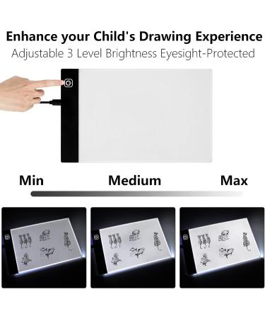 Flip Book Kit with Light Pad - A5 LED Board & 320 Sheets for Drawing, Tracing, Sketching - Flip Books Paper with Holes & Binding Screws - Buy Online on GoSupps.com