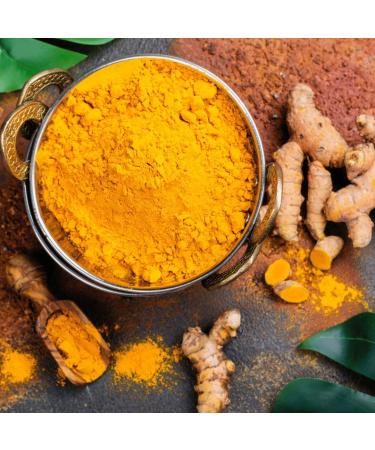 Organic Turmeric Powder 100g - Pure Non-GMO for Cooking Health and Anti-Inflammatory Support - Buy Online on GoSupps.com