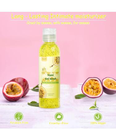 Yoni Wash & Cream - pH Balanced Feminine Hygiene | Natural Organic Passion Fruit Body Wash - Buy Online on GoSupps.com