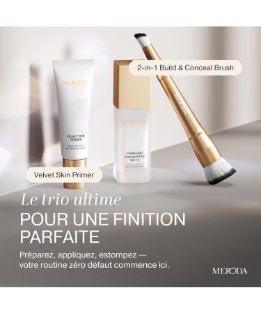 MERODA Fond de teint changeant Peau claire moyenne - Fond de teint liquide pour peau mature - Couleur longue dur e pour le visage - Buy Online on GoSupps.com
