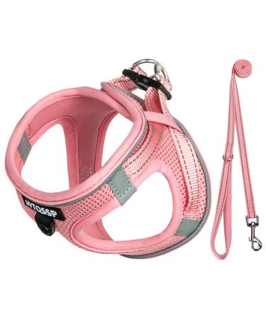 Dog Harness Small Dogs Pink Padded Puppy Harness Dog Harness Harness Dogs Small XXS XXS Pink - Buy Online on GoSupps.com