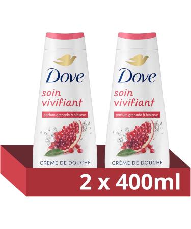  Dove DOVE - Advanced Care Shower Cream Pomegranate & Hibiscus - Dermatologically tested - 24-hour soft skin feeling (2 x 400ml pack) - Buy Online on GoSupps.com