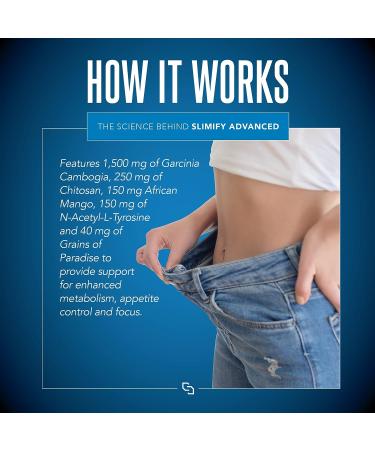 Siren Labs Slimify Advanced Fat Burner - Garcinia Cambogia, African Mango & Grains of Paradise - 90 Capsules - Metabolism Boost, Appetite Control, Energy Increase - Stimulant-Free - Buy Online on GoSupps.com