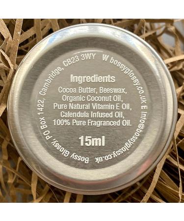 Bossy Glossy Natural Organic Watermelon Flavoured Lip Balm For Dry Cracked Lips - Moisturising Protects Nourishes & Hydrates - 15ml - Buy Online on GoSupps.com